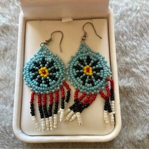 Beaded Teardrop Earrings